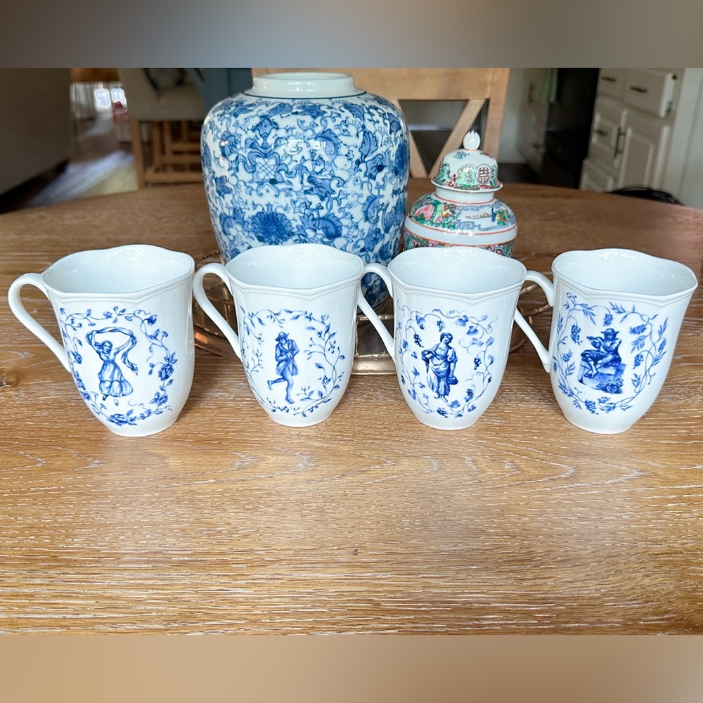 Lenox Les Saisons set of 4 mugs